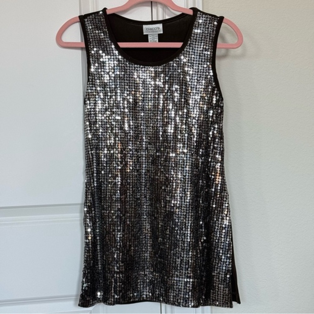 Chico’s Travelers Sequin Top